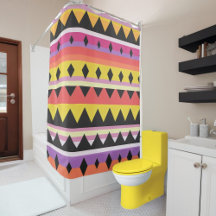 Abstraktes Farbmuster fett Duschvorhang