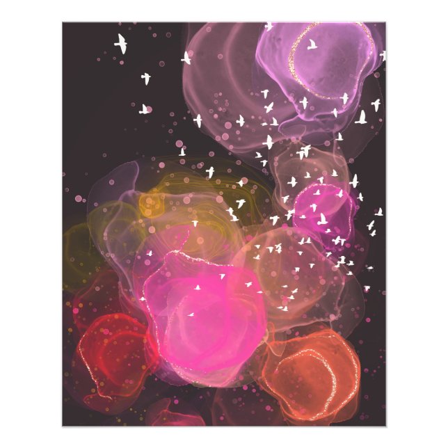 Abstraktes Farbmuster Fotodruck (Vorne)