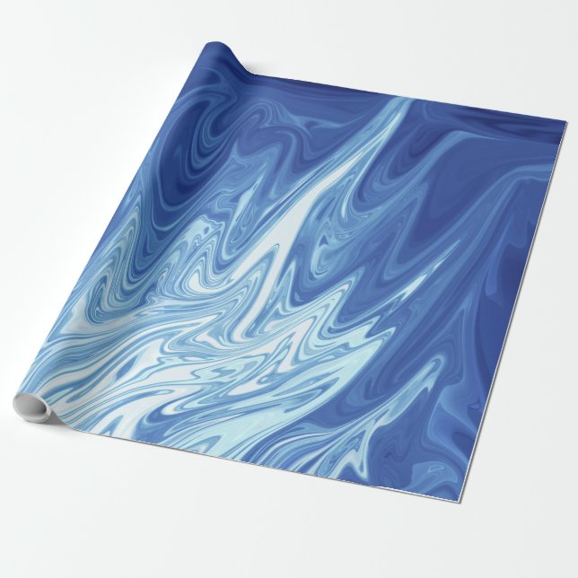 Abstraktes Farbmuster Geschenkpapier (Ungerollt)