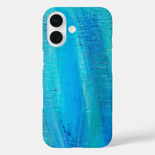 Abstraktes Farbmuster iPhone 16 Hülle (Rückseite)