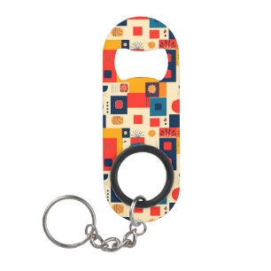 Abstraktes Farbmuster Mini Flaschenöffner