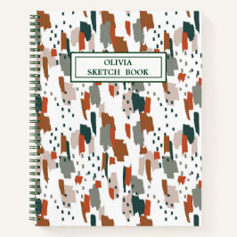 Abstraktes Farbmuster Notizbuch