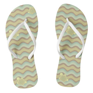 abstraktes Farbmuster, Wellen Flip Flops
