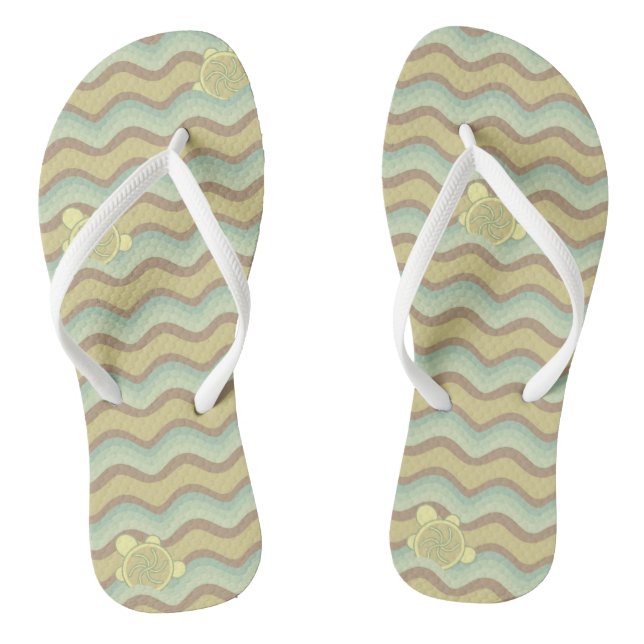 abstraktes Farbmuster, Wellen Flip Flops (Fußbett)