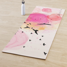Abstraktes Farbmuster Yogamatte