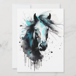 Abstraktes Farbpferd Karte