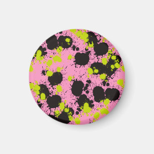 Abstraktes Farbspritzer-Muster Magnet
