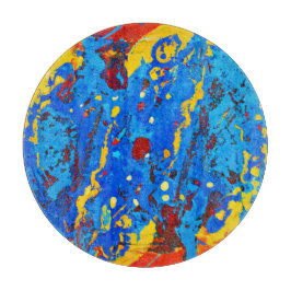 Abstraktes Farbwerk Schneidebrett