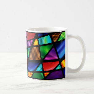 Abstraktes Fenster aus festem Glas Kaffeetasse