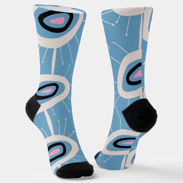 Abstraktes festes Mittelalter Moderne Socken (Gewinkelt)
