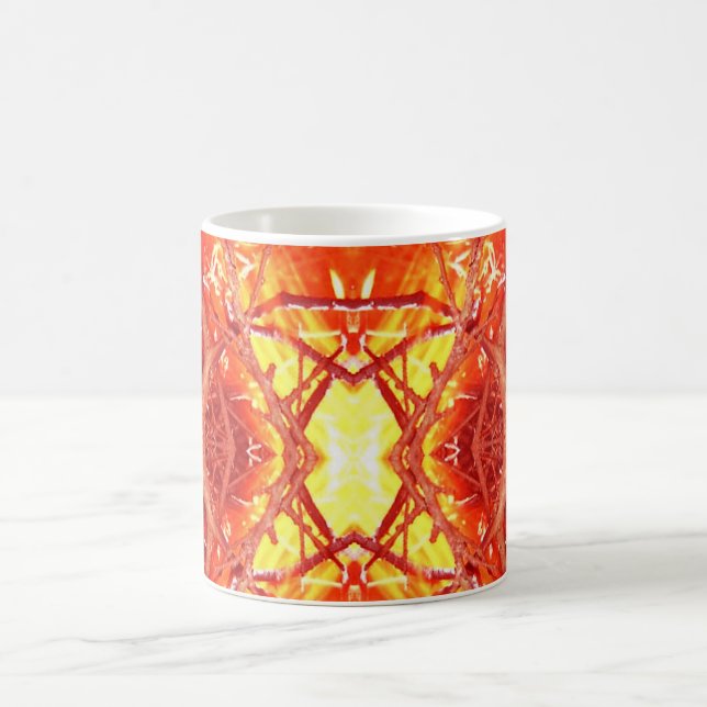 Abstraktes Feuer Kaffeetasse (Mittel)