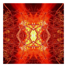 Abstraktes Feuer Poster