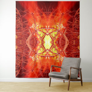 Abstraktes Feuer Wandteppich