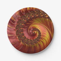 Abstraktes Fiery Spiral Fraktal
