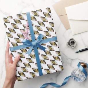 Abstraktes Fischmuster Geschenkpapier