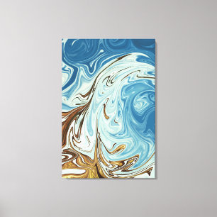 Abstraktes Fließverhalten Leinwanddruck