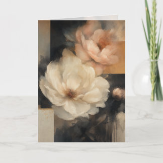 "Abstraktes Floral" Karte