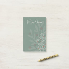 Abstraktes florales Design für Weihnachtsferien Post-it Klebezettel