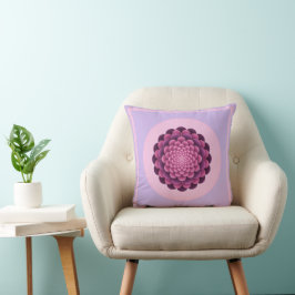 Abstraktes florales Mandala-Kissen Kissen