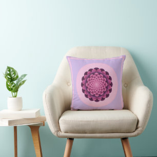Abstraktes florales Mandala-Kissen Kissen
