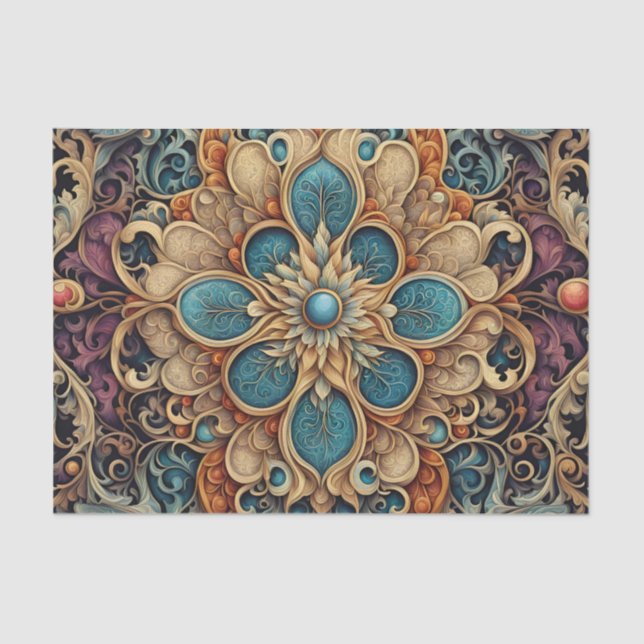 abstraktes florales Muster 7 Seidenpapier (Vorderseite)