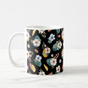 Abstraktes, florierbares Design Kaffeetasse