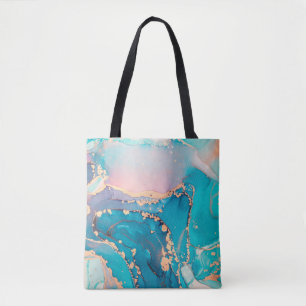 Abstraktes Fluid-Art-Malerei-Hintergrund in Alkoho Tasche
