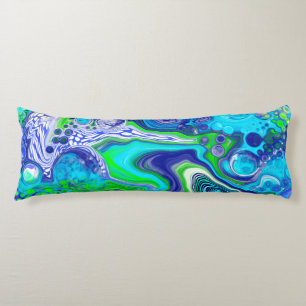 Abstraktes Fluid Art Seitenschläferkissen