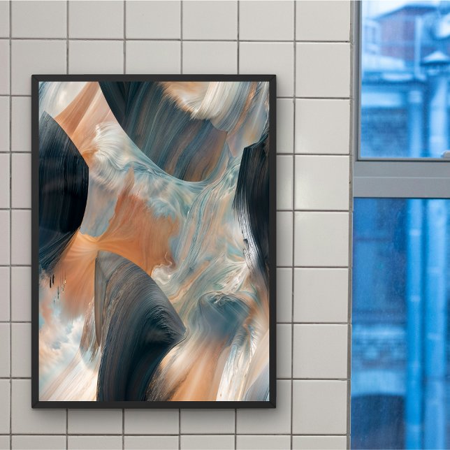 Abstraktes Fluid Dreamscape Flow Art Poster (Von Creator hochgeladen)