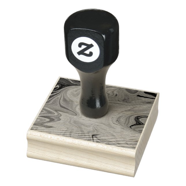 Abstraktes Flüssigkeitsmuster Gummistempel (Stempel)
