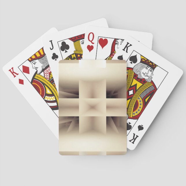 Abstraktes Formenmuster Spielkarten (Rückseite)