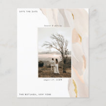 Abstraktes Foto Save the Date Flyer