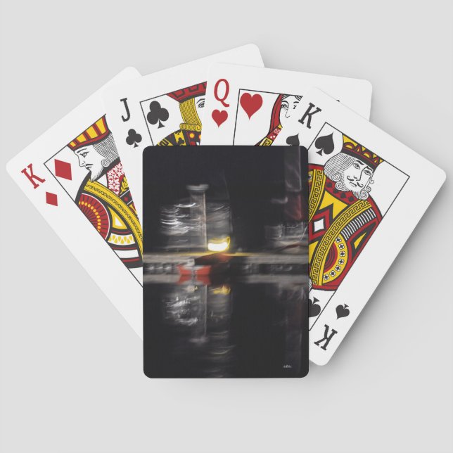 abstraktes Foto, Schiffe Spielkarten (Rückseite)