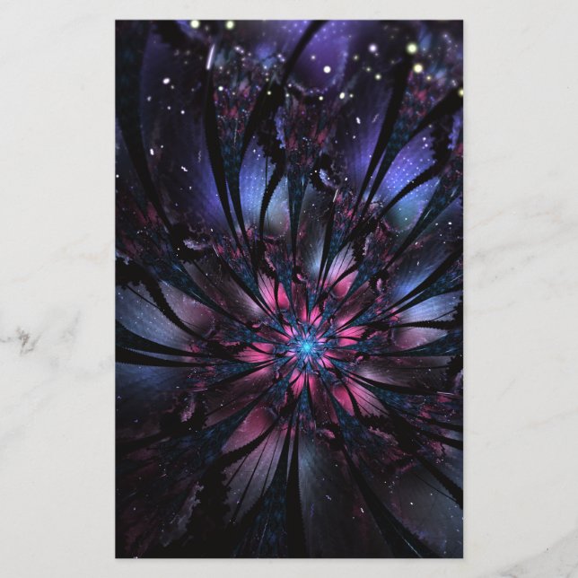 Abstraktes Fraktal Blume Design. (Vorderseite)