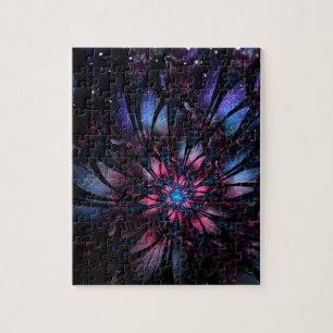 Abstraktes Fraktal Blume Design.