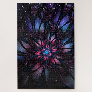 Abstraktes Fraktal Blume Design.