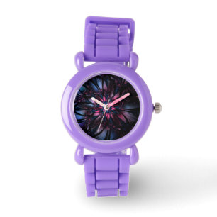 Abstraktes Fraktal Blume Design. Armbanduhr