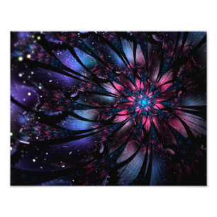 Abstraktes Fraktal Blume Design. Fotodruck