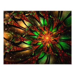 Abstraktes Fraktal Blume Design. Fotodruck