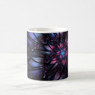 Abstraktes Fraktal Blume Design. Kaffeetasse