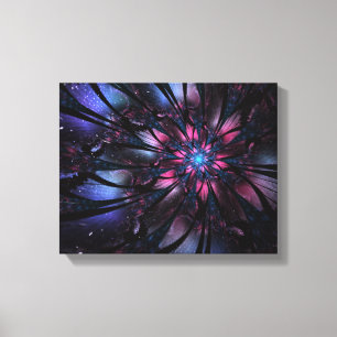 Abstraktes Fraktal Blume Design. Leinwanddruck
