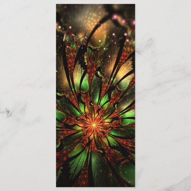 Abstraktes Fraktal Blume Design. Programm (Vorderseite)