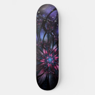 Abstraktes Fraktal Blume Design. Skateboard