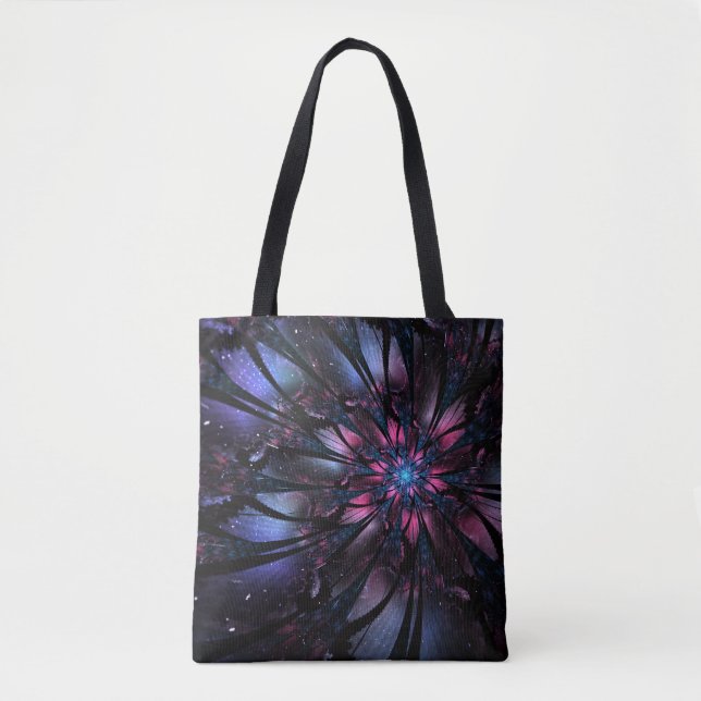 Abstraktes Fraktal Blume Design. Tasche (Vorderseite)