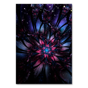 Abstraktes Fraktal Blume Design. Tischnummer