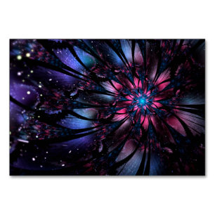 Abstraktes Fraktal Blume Design. Tischnummer