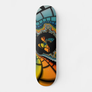 abstraktes Fraktal Butterfly Cacoon Skateboard
