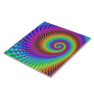 Abstraktes Fraktal Fliese