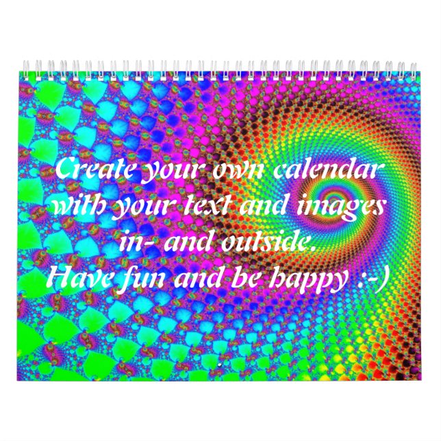 Abstraktes Fraktal I + Ihre Texte und Bilder Kalender (Titelbild)