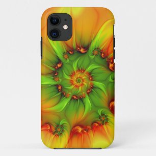 Abstraktes Fraktal im Sommer grün Case-Mate iPhone Hülle